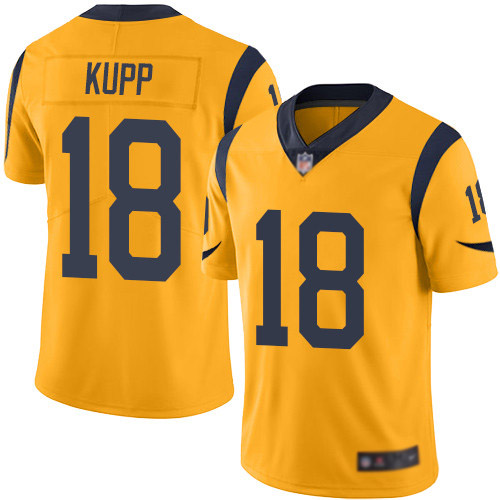 Los Angeles Rams Limited Gold Men Cooper Kupp Jersey NFL Football #18 Rush Vapor Untouchable